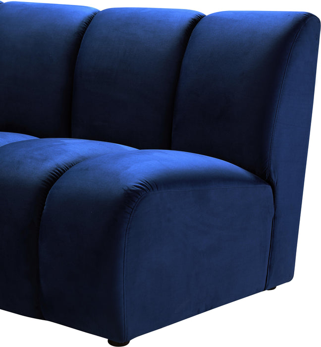 Infinity Navy Velvet 2pc. Modular Sectional - Furniture Stars (Chicago, IL)