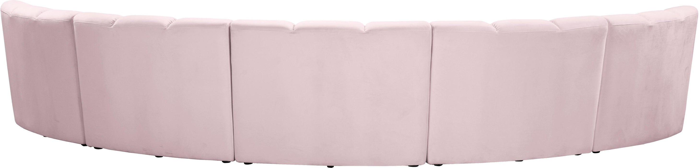 Infinity Pink Velvet 5pc. Modular Sectional