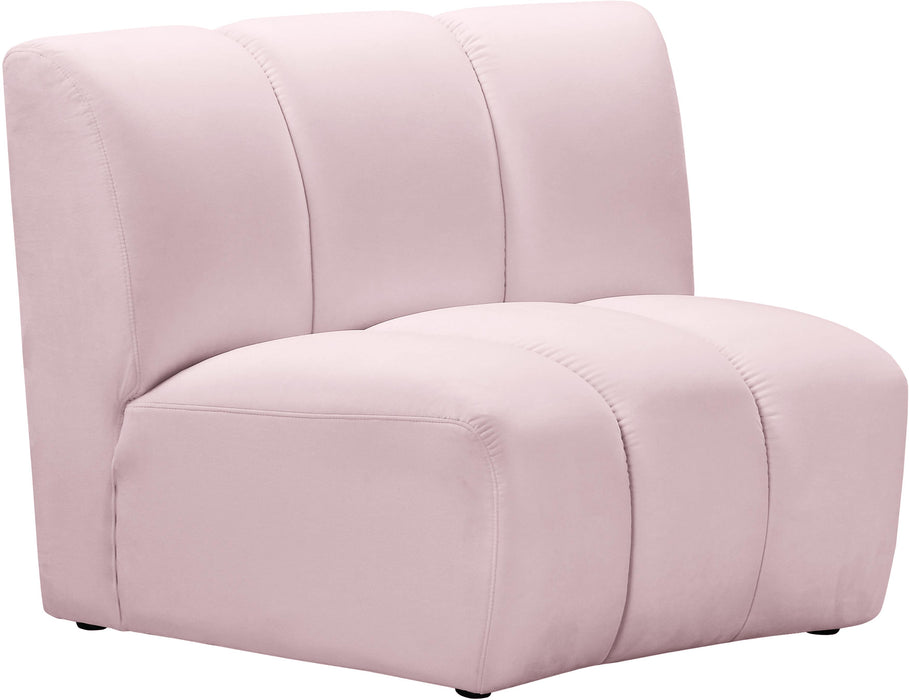 Infinity Pink Velvet Modular Chair