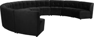 Limitless Black Velvet 10pc. Modular Sectional - Furniture Stars (Chicago, IL)