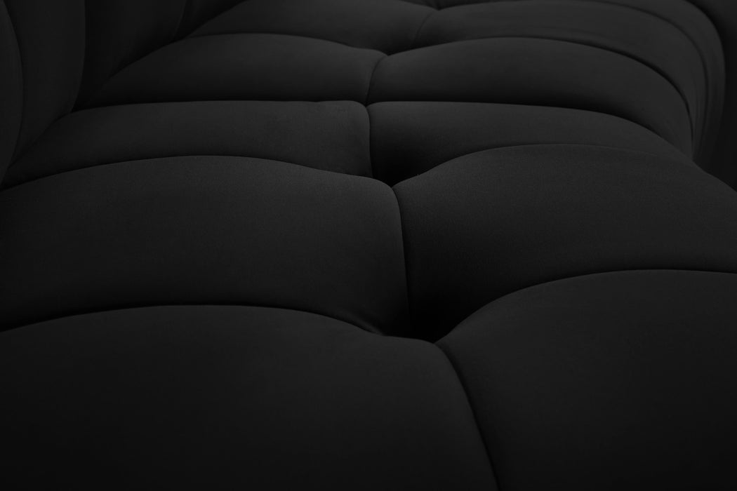 Limitless Black Velvet 8pc. Modular Sectional - Furniture Stars (Chicago, IL)