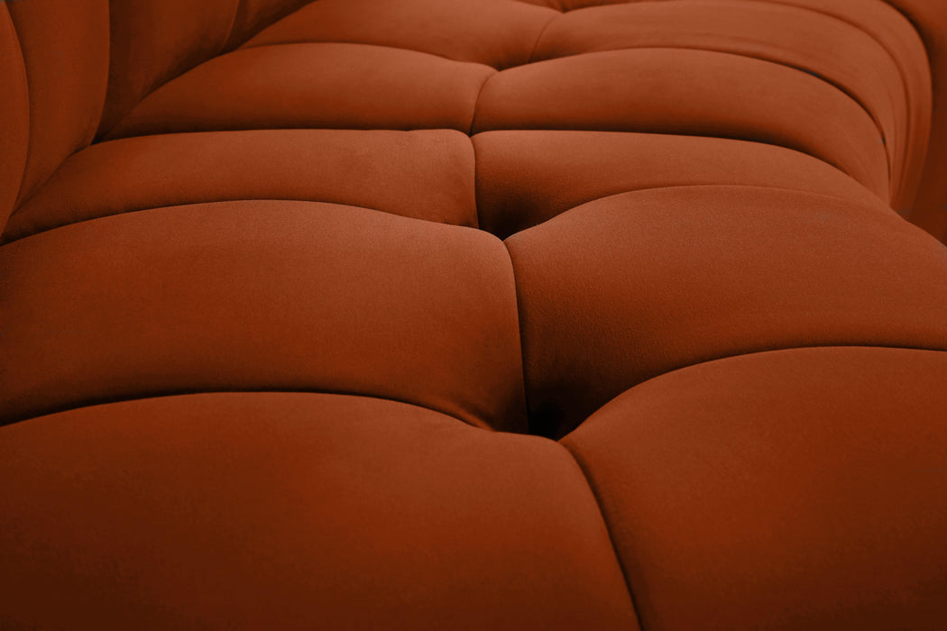 Limitless Cognac Velvet 15pc. Modular Sectional - Furniture Stars (Chicago, IL)