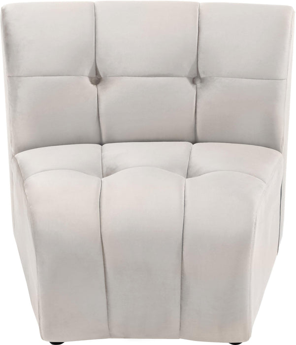 Limitless Cream Velvet Modular Chair - Furniture Stars (Chicago, IL)