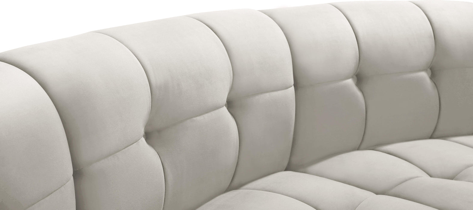 Limitless Cream Velvet 7pc. Modular Sectional - Furniture Stars (Chicago, IL)
