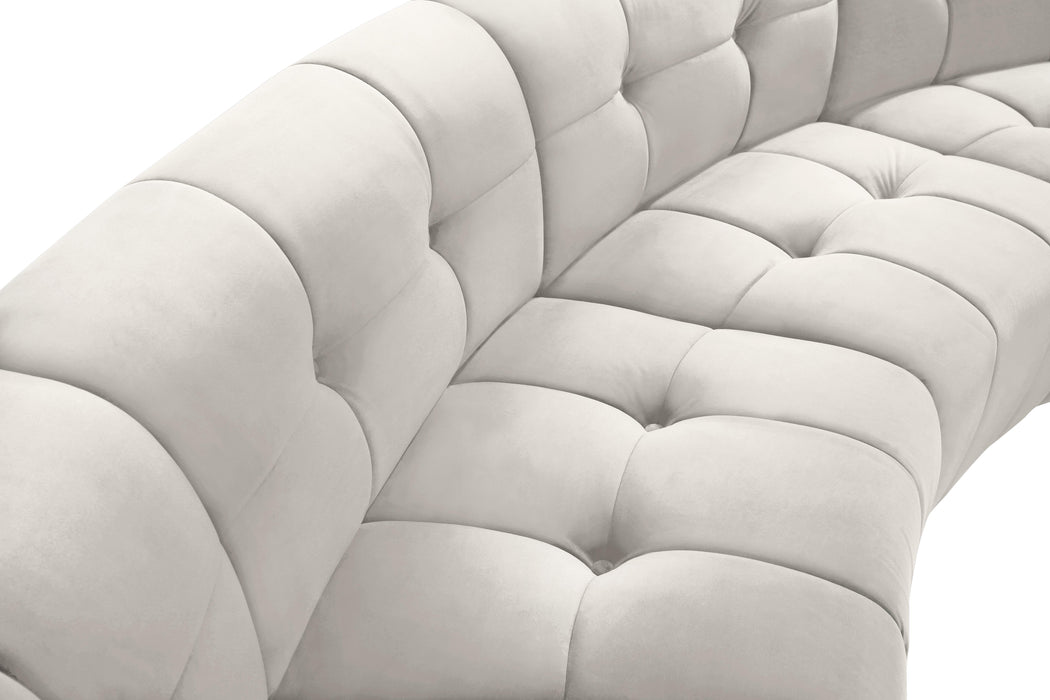 Limitless Cream Velvet 6pc. Modular Sectional - Furniture Stars (Chicago, IL)