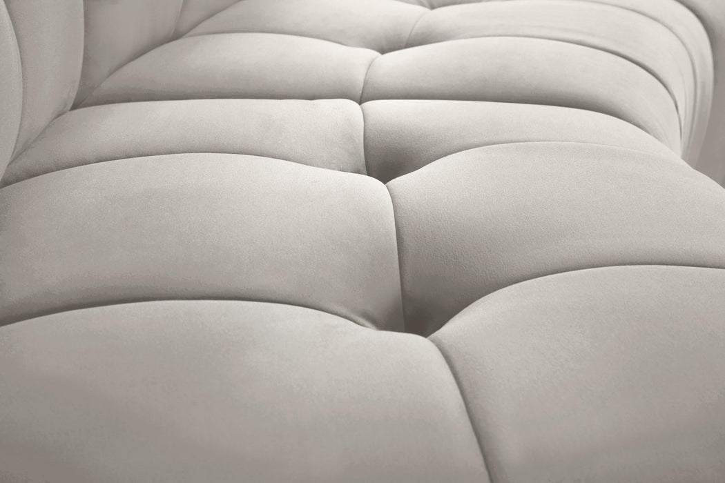 Limitless Cream Velvet 8pc. Modular Sectional - Furniture Stars (Chicago, IL)