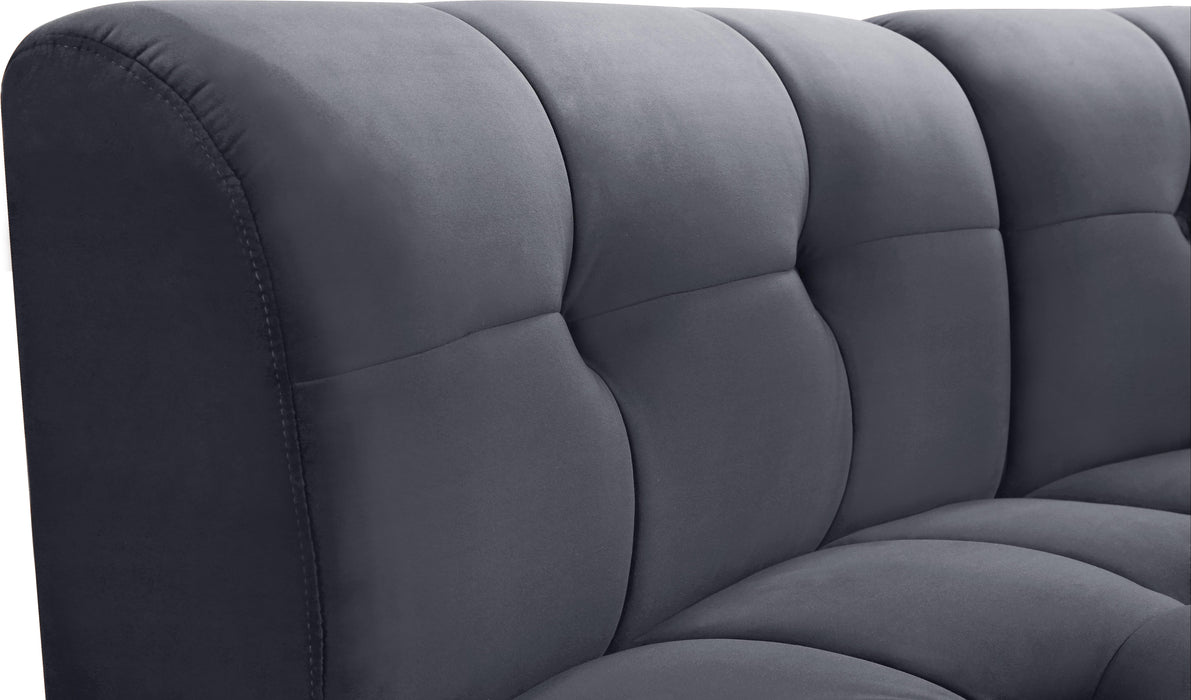 Limitless Grey Velvet 15pc. Modular Sectional - Furniture Stars (Chicago, IL)