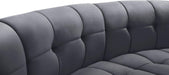 Limitless Grey Velvet 6pc. Modular Sectional - Furniture Stars (Chicago, IL)