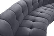 Limitless Grey Velvet 4pc. Modular Sectional - Furniture Stars (Chicago, IL)