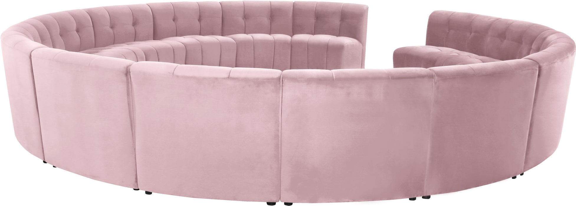 Limitless Pink Velvet 15pc. Modular Sectional