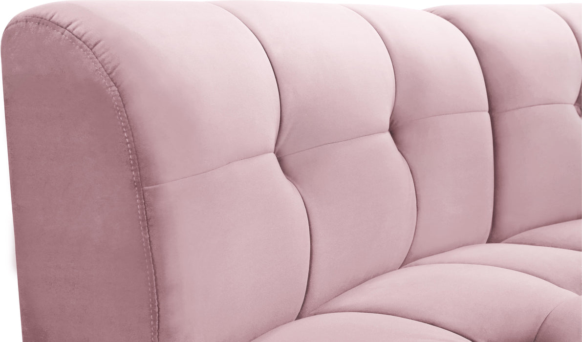 Limitless Pink Velvet 15pc. Modular Sectional - Furniture Stars (Chicago, IL)