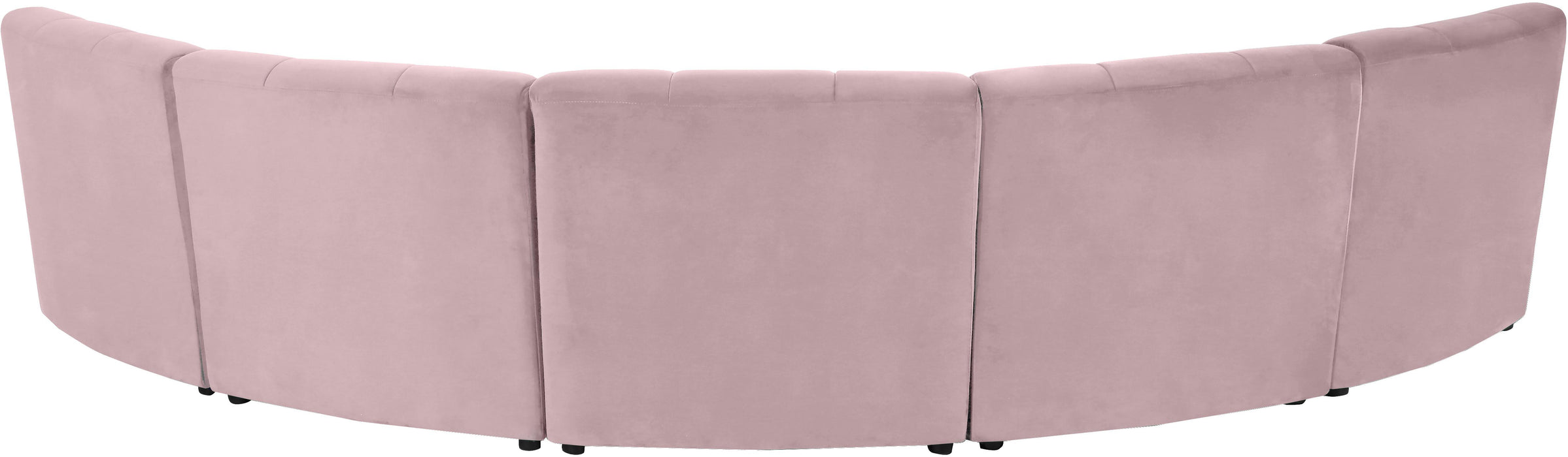 Limitless Pink Velvet 5pc. Modular Sectional