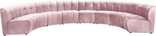 Limitless Pink Velvet 8pc. Modular Sectional image