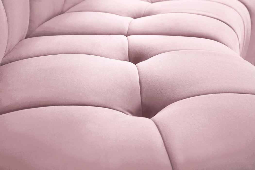 Limitless Pink Velvet 12pc. Modular Sectional - Furniture Stars (Chicago, IL)