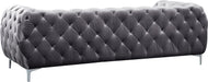 Mercer Grey Velvet Sofa - Furniture Stars (Chicago, IL)
