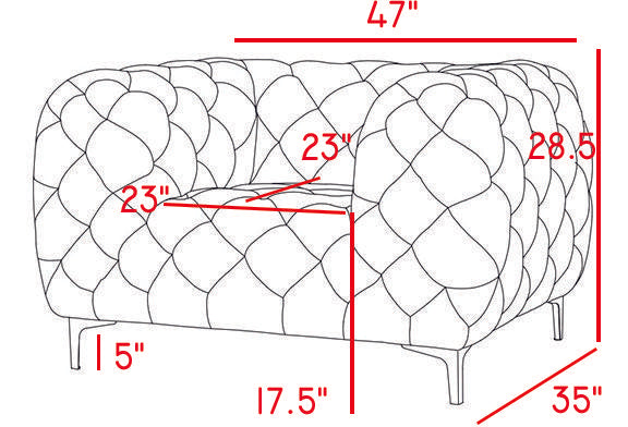 Mercer Grey Velvet Chair - Furniture Stars (Chicago, IL)