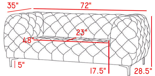 Mercer Grey Velvet Loveseat - Furniture Stars (Chicago, IL)