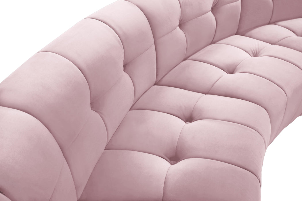 Limitless Pink Velvet 12pc. Modular Sectional - Furniture Stars (Chicago, IL)