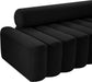 Melody Black Velvet Loveseat - Furniture Stars (Chicago, IL)