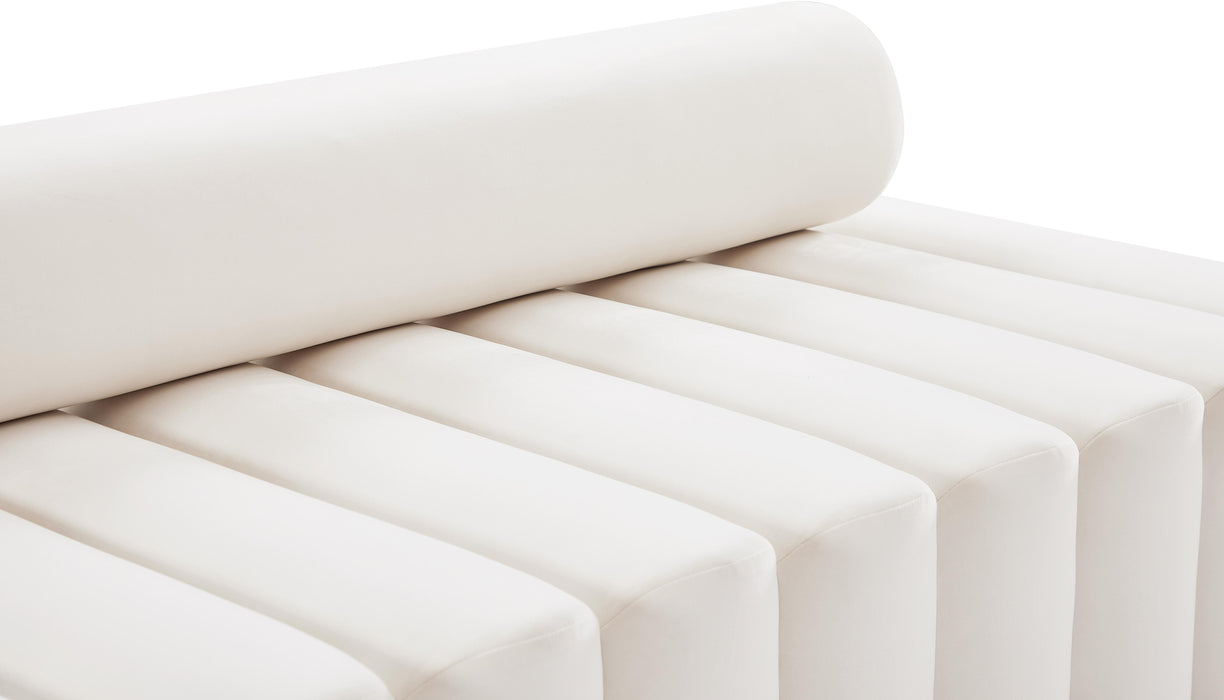 Melody Cream Velvet Loveseat - Furniture Stars (Chicago, IL)