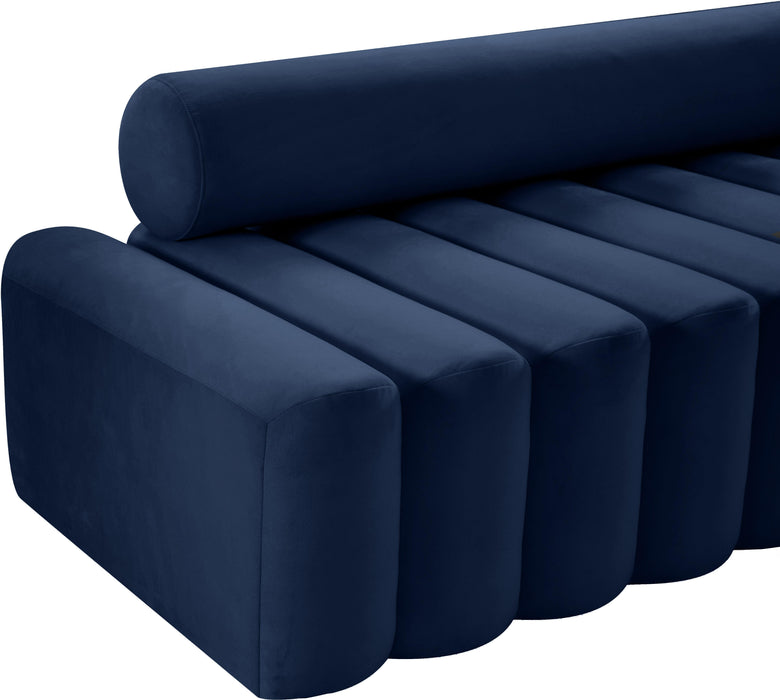 Melody Navy Velvet Sofa - Furniture Stars (Chicago, IL)