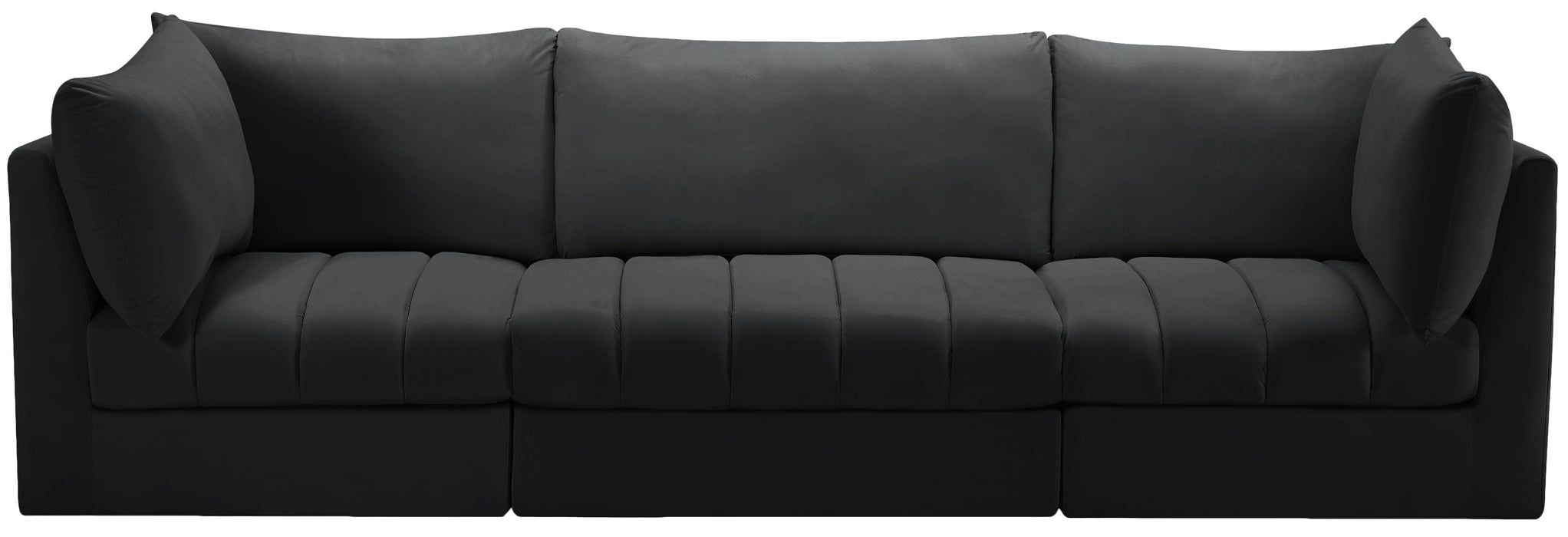 Jacob Black Velvet Modular Sofa