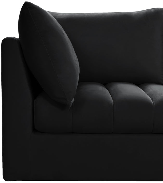 Jacob Black Velvet Modular Sectional - Furniture Stars (Chicago, IL)