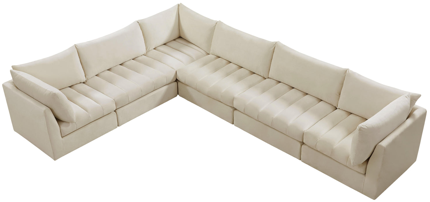 Jacob Cream Velvet Modular Sectional