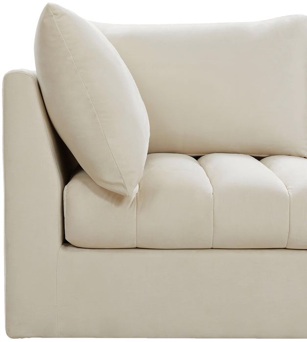 Jacob Cream Velvet Modular Sectional - Furniture Stars (Chicago, IL)