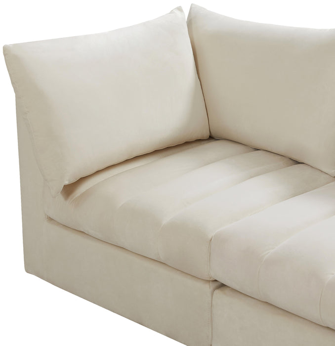Jacob Cream Velvet Modular Sectional - Furniture Stars (Chicago, IL)