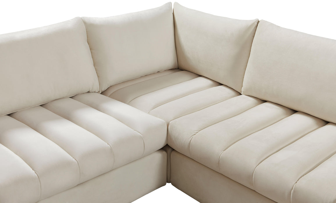 Jacob Cream Velvet Modular Sectional