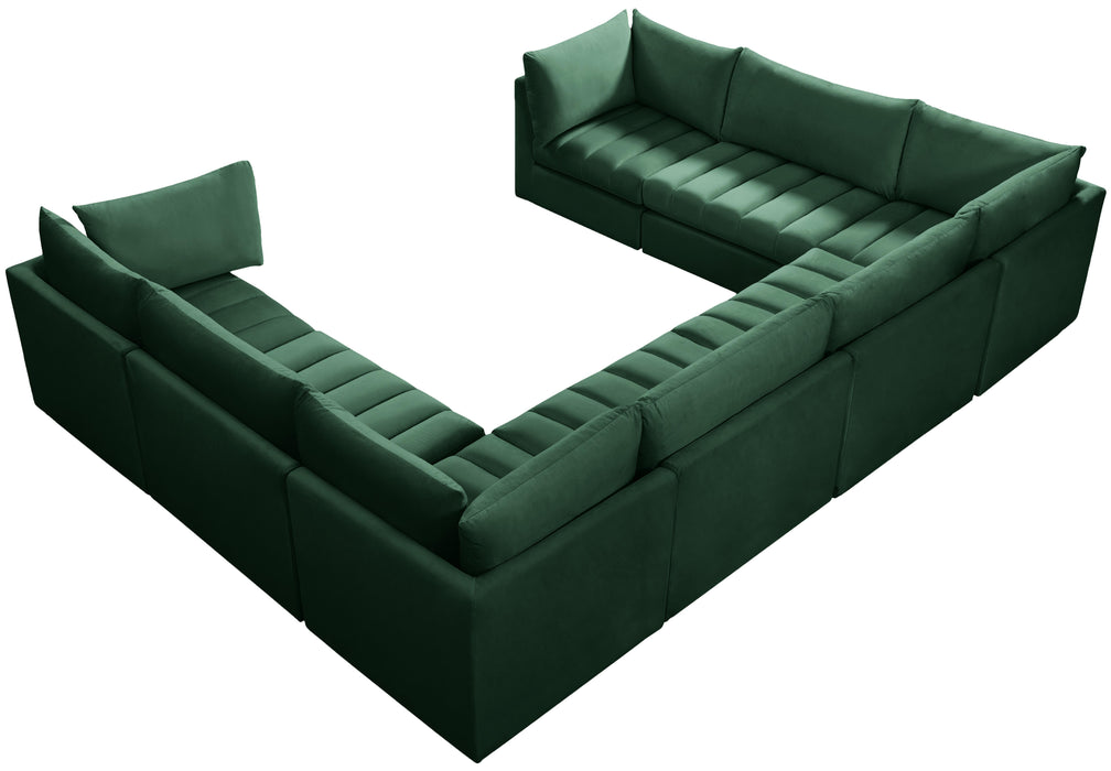 Jacob Green Velvet Modular Sectional