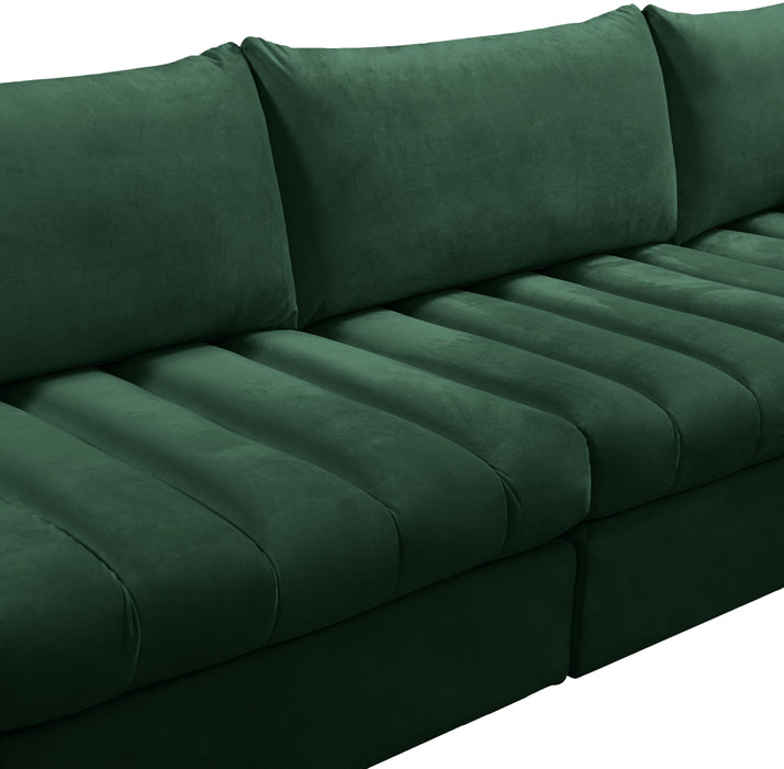 Jacob Green Velvet Modular Sectional - Furniture Stars (Chicago, IL)