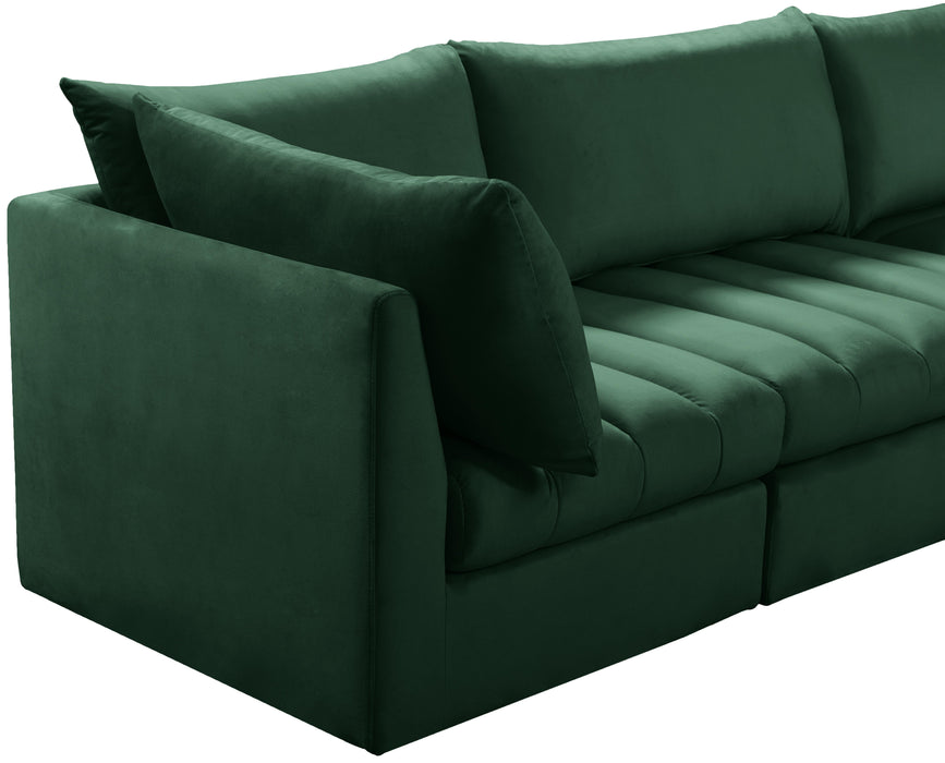 Jacob Green Velvet Modular Sectional - Furniture Stars (Chicago, IL)