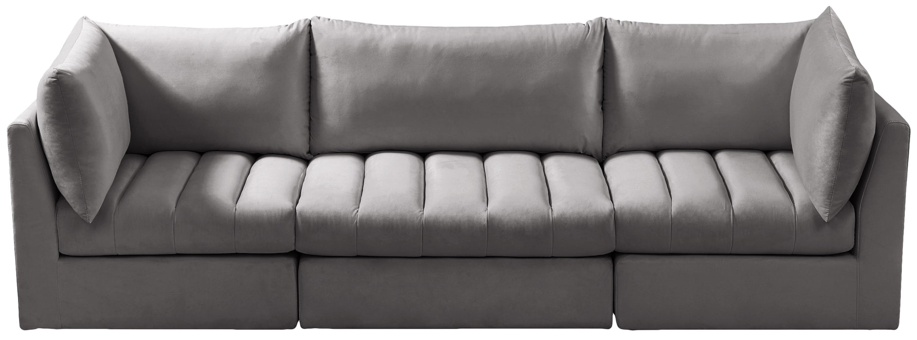 Jacob Grey Velvet Modular Sofa