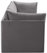Jacob Grey Velvet Modular Sofa - Furniture Stars (Chicago, IL)