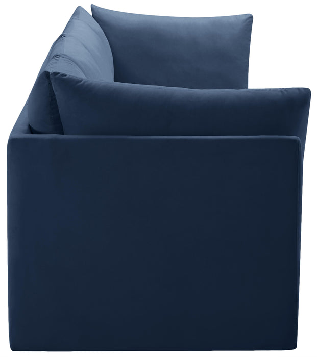 Jacob Navy Velvet Modular Sofa - Furniture Stars (Chicago, IL)