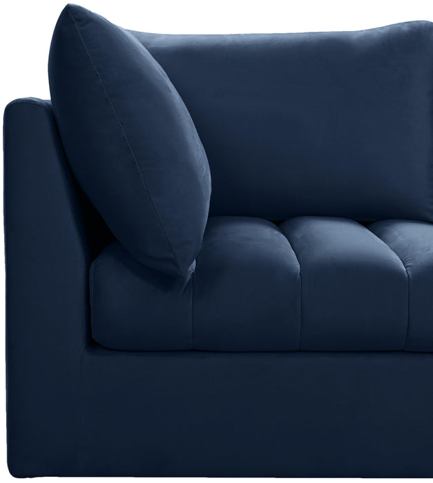 Jacob Navy Velvet Modular Sofa - Furniture Stars (Chicago, IL)