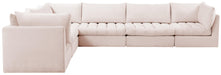 Jacob Pink Velvet Modular Sectional - Furniture Stars (Chicago, IL)