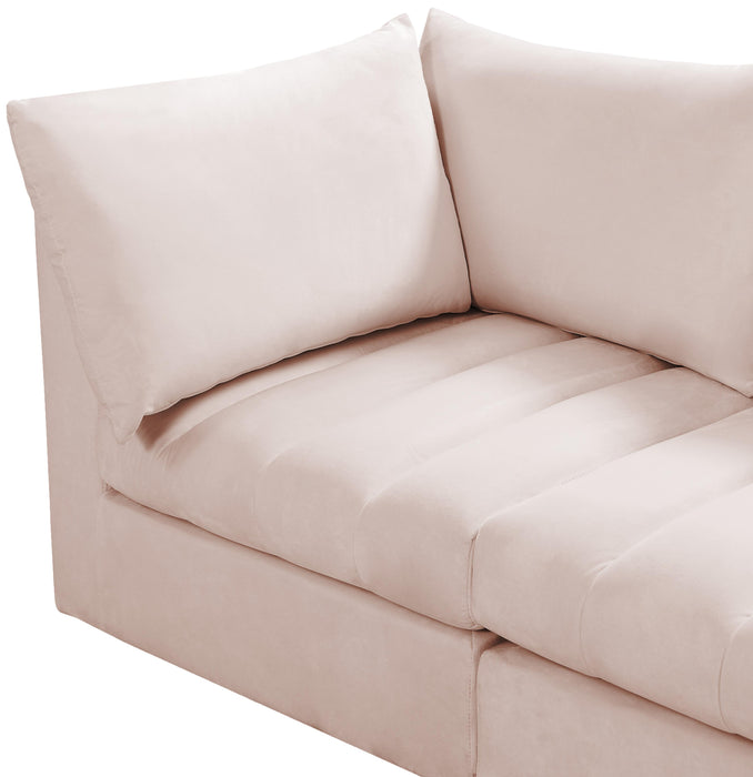Jacob Pink Velvet Modular Sectional - Furniture Stars (Chicago, IL)