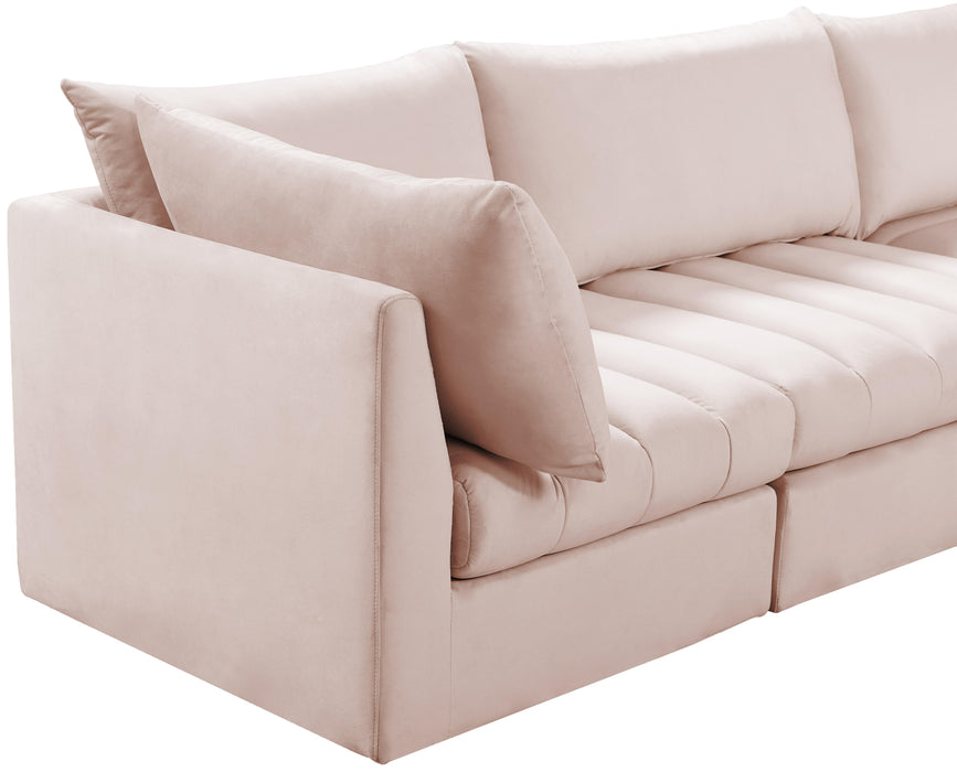 Jacob Pink Velvet Modular Sectional - Furniture Stars (Chicago, IL)