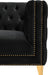 Michelle Black Velvet Loveseat - Furniture Stars (Chicago, IL)