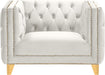 Michelle Cream Velvet Chair - Furniture Stars (Chicago, IL)