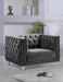 Michelle Grey Velvet Chair - Furniture Stars (Chicago, IL)