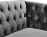 Michelle Grey Velvet Chair - Furniture Stars (Chicago, IL)