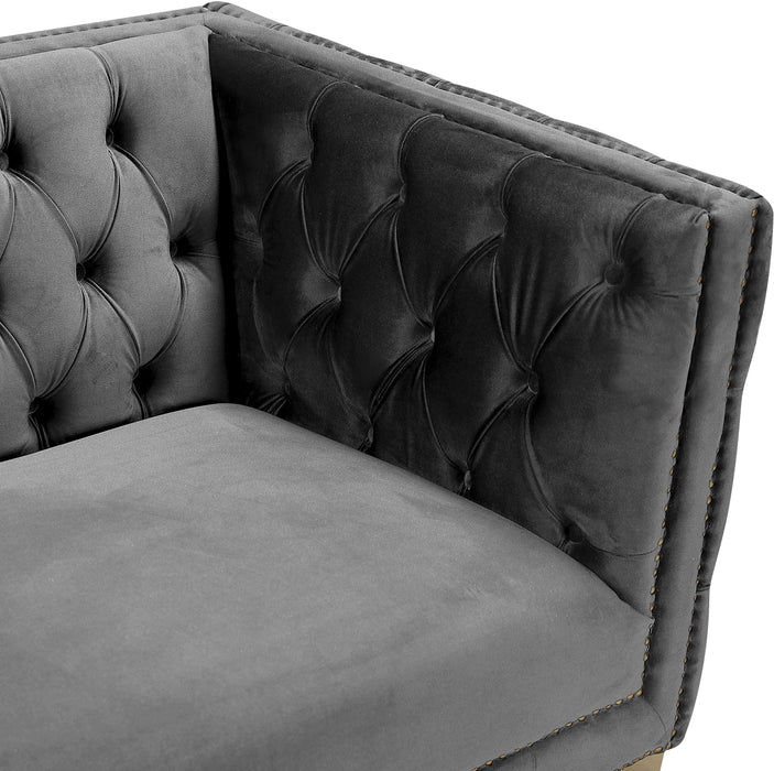 Michelle Grey Velvet Sofa - Furniture Stars (Chicago, IL)