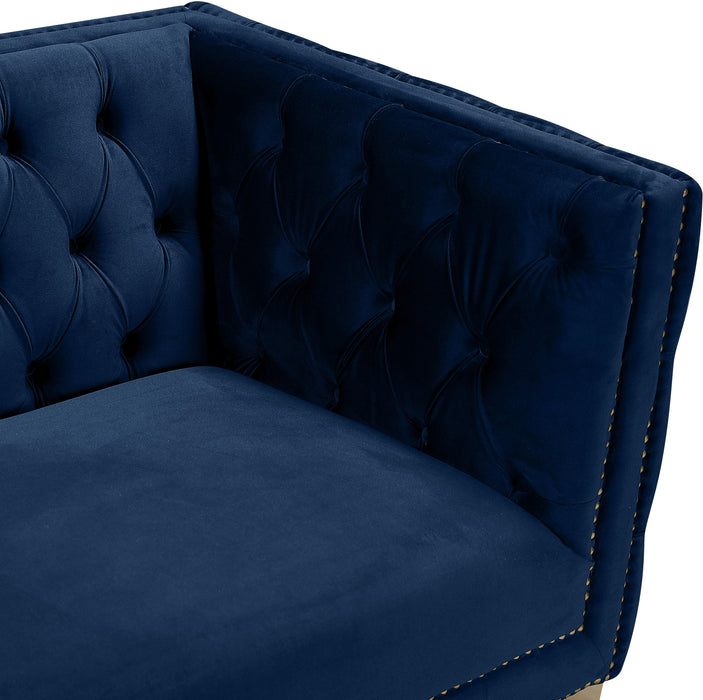 Michelle Navy Velvet Sofa - Furniture Stars (Chicago, IL)