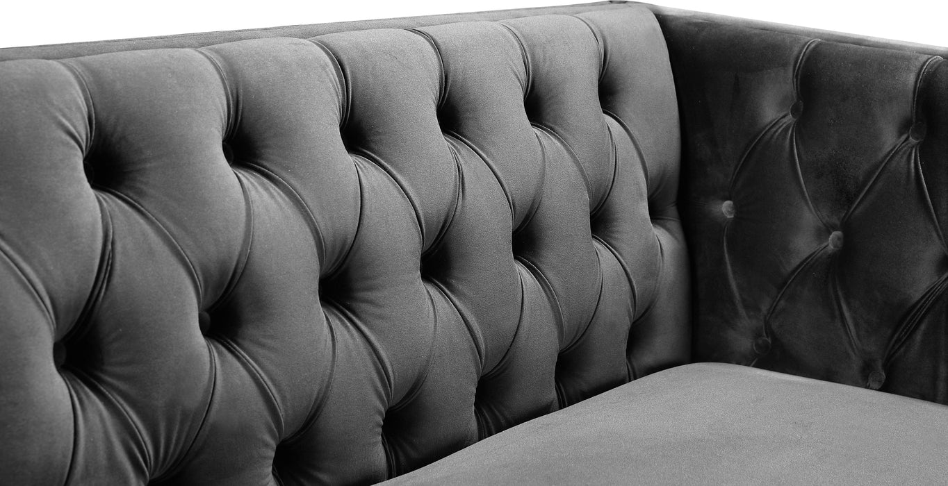 Michelle Grey Velvet Sofa - Furniture Stars (Chicago, IL)