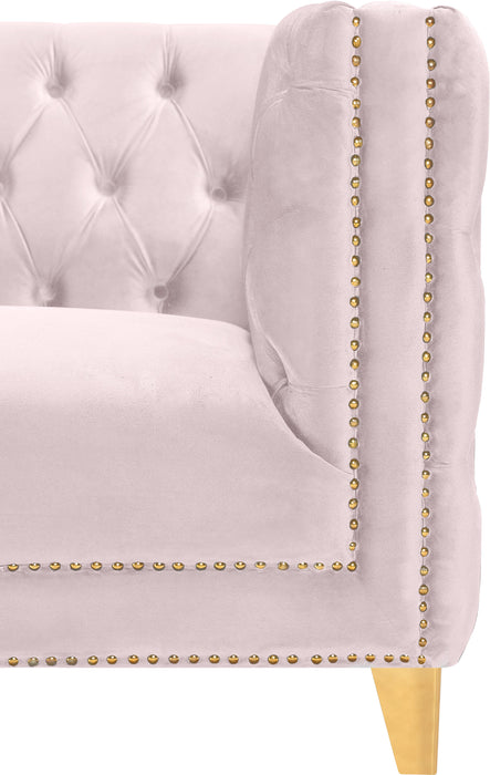 Michelle Pink Velvet Loveseat - Furniture Stars (Chicago, IL)