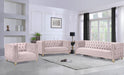 Michelle Pink Velvet Loveseat - Furniture Stars (Chicago, IL)
